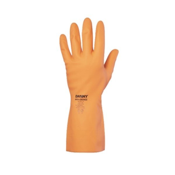 Luva de Látex Reforçada Laranja Max Orange DA208D CA 11286 Danny