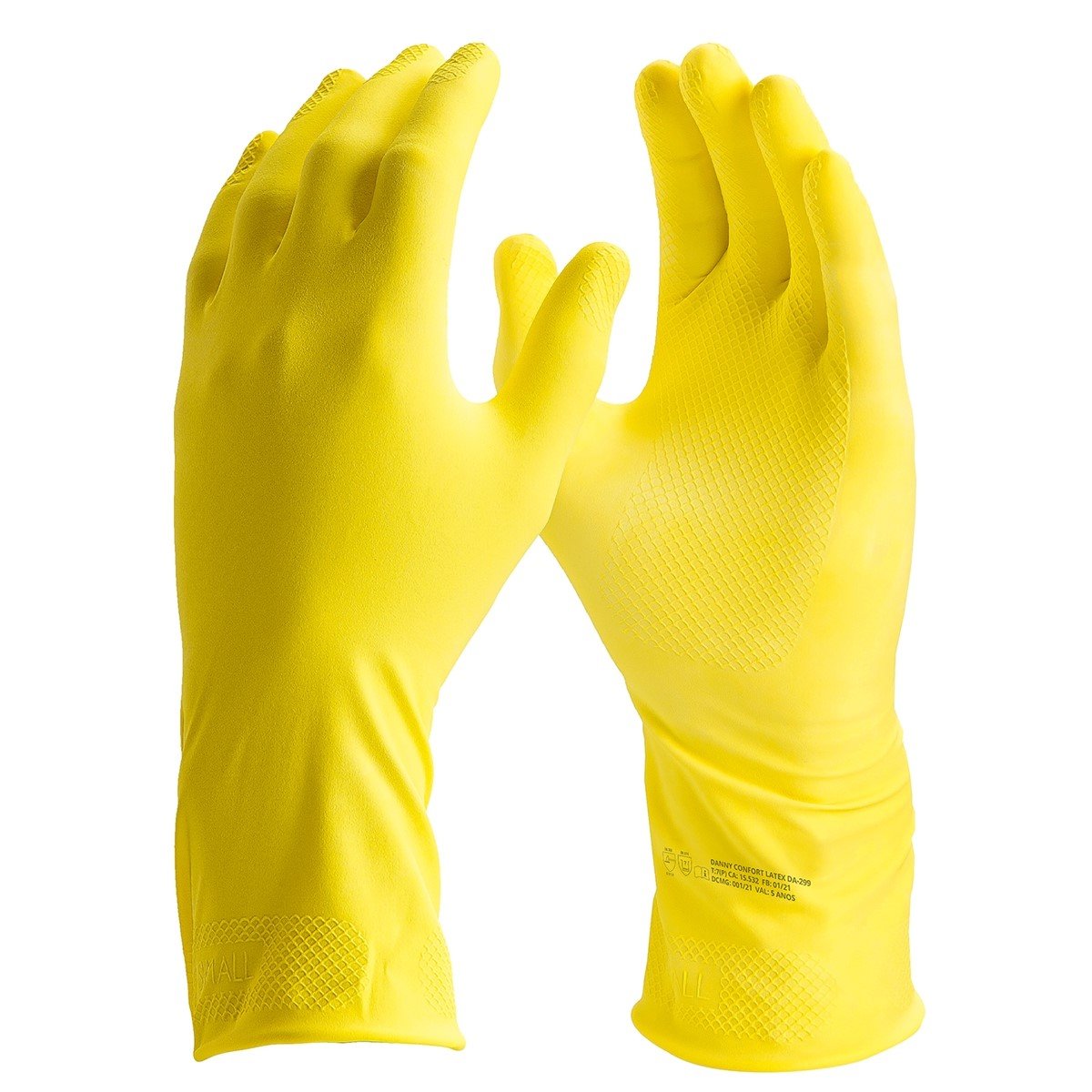 Luva de Látex Amarela Para Limpeza Multiuso Lalan Advansafety